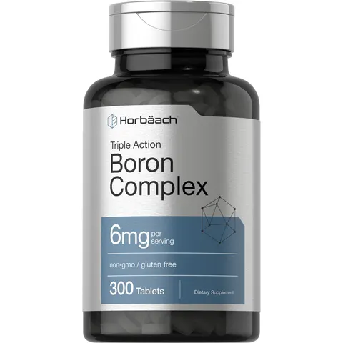 Triple Boron complex 6 mg Supplement 300 Tablets Vegetarian Non-gMO – image 1