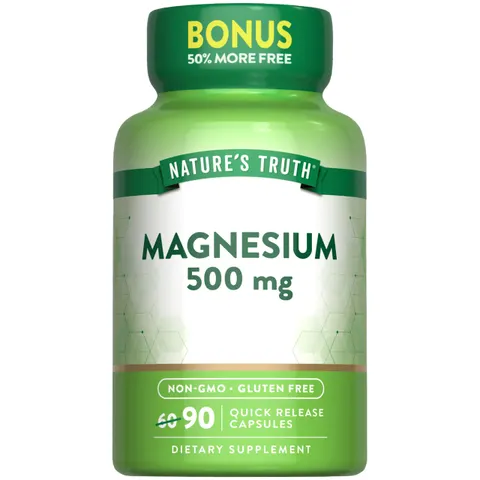 Nature's Truth, Magnesium Oxide, 500 mg, 90 Quick Release Capsules – image 1