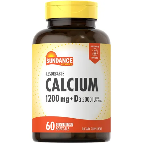 Sundance Vitamins, Absorbable Calcium + D3, 60 Quick Release Softgels – image 1