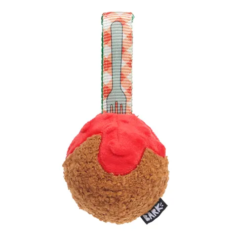 Bark A Squeaky Meat-A-Ball Dog Toy – image 1