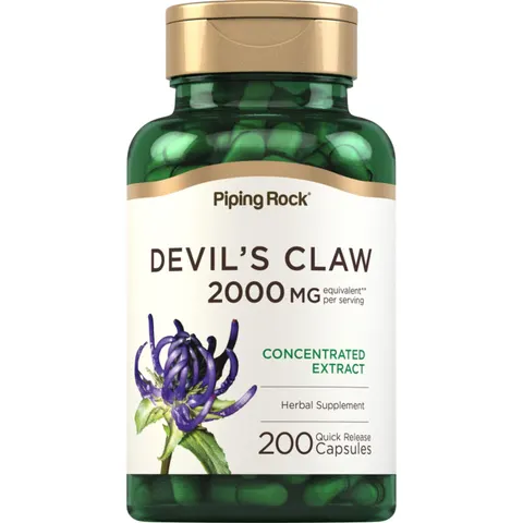 PIPING ROCK Devil's Claw 2000mg Serving - 200 Capsules – image 1