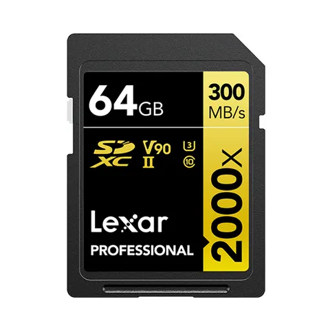 Lexar Professional SDXC 64GB 2000x UHS-II V90 – Bild 1