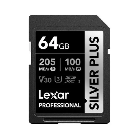 Lexar SDXC Silver Plus UHS-I 64GB – Bild 1