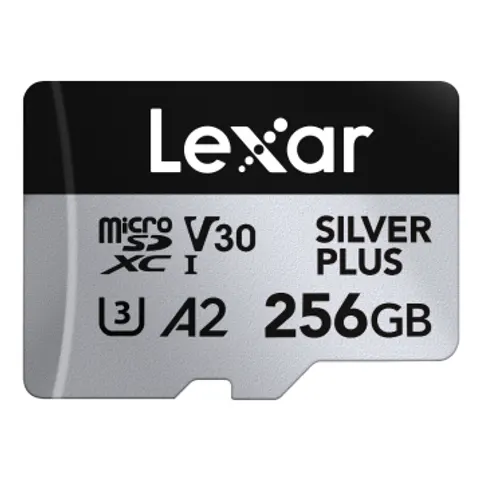 Lexar microSDXC Silver Plus UHS-I 256GB V30 – Bild 1