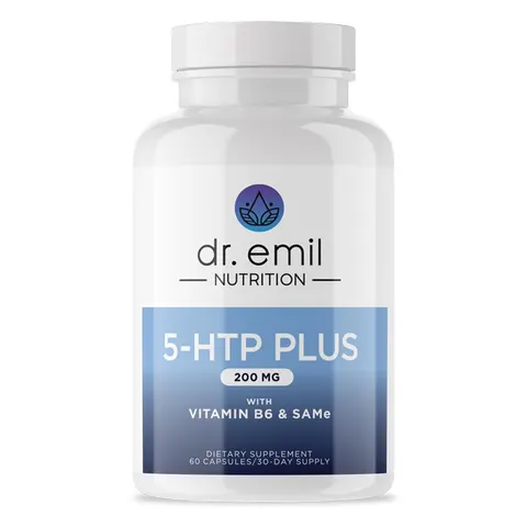 Dr. Emil Nutrition, 5-HTP Plus with Co-Factor B6, 60 Capsules – image 1