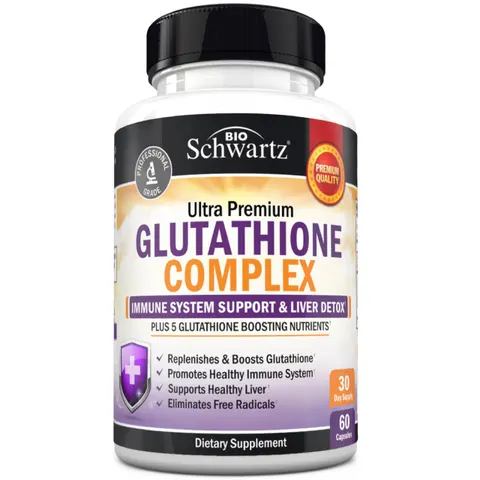 BioSchwartz, Premium Ultra Pure, Glutathione Complex, 60 Capsules – image 1