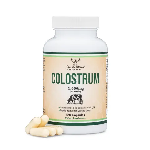 Double Wood Supplements Colostrum 120 Capsules – image 1