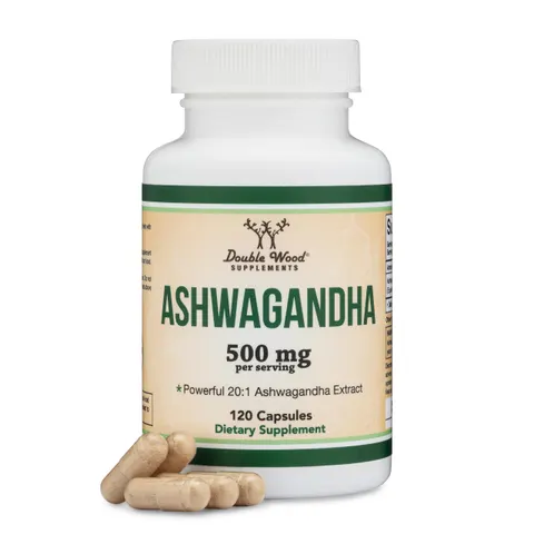 Double Wood Supplements Ashwagandha 120 Count – image 1