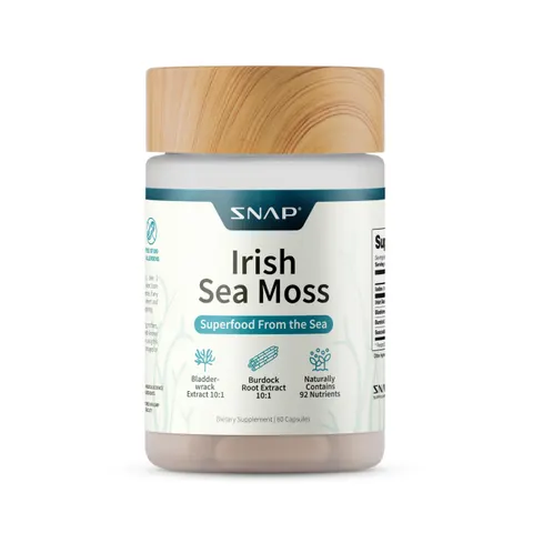 Snap Supplements, Irish Sea Moss, 60 Capsules – image 1