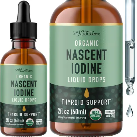 Organic Nascent Iodine Liquid Drops, Unflavored – image 1