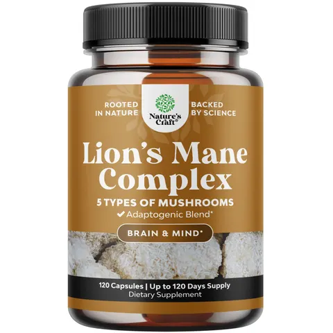 Nature's Craft, Lion's Mane Complex, 120 Capsules – image 1
