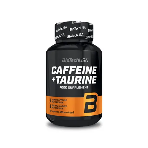 BiotechUSA Caffeine & Taurine 60 Capsules – image 1