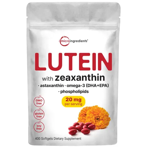 Micro Ingredients, Lutein With Zeaxanthin, 400 Softgels – image 1
