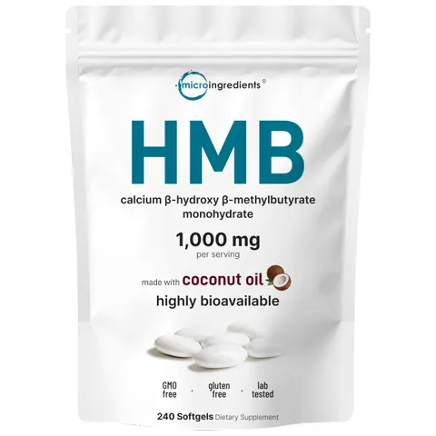 Micro Ingredients, HMB, 240 Softgels – image 1
