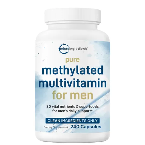 Micro Ingredients, Pure Methylated Multivitamin for Men, 240 Capsules – image 1
