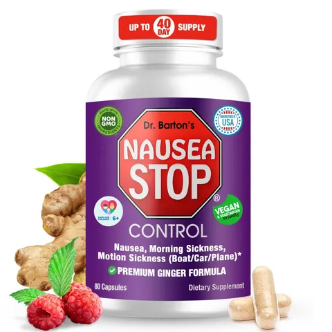 Dr. Barton's, Nausea Stop Control, 80 Capsules – image 1