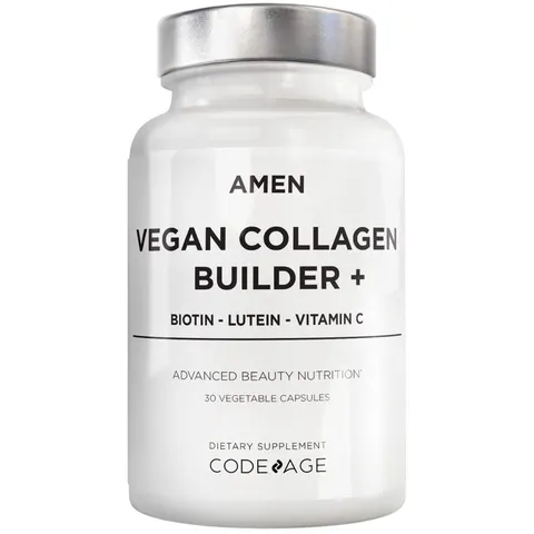 Codeage, Amen, Vegan Collagen Builder+, 30 Vegetable Capsules – image 1
