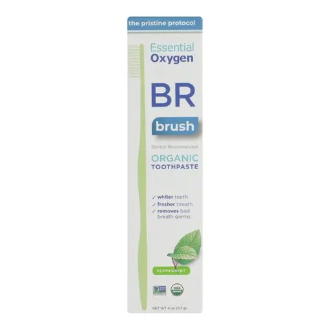Essential Oxygen BR OrganicToothpaste Peppermint 113g – image 1