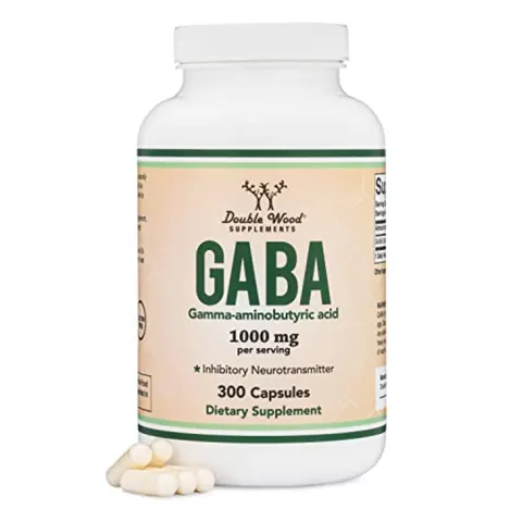 Double Wood Supplements GABA 300 Capsules, 1,000mg per Serving – image 1