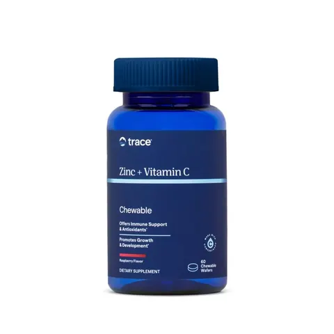 Trace Minerals- Zinc + Vitamin C Chewable - Raspberry – image 1