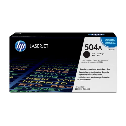 HP 504A (CE250A) - Schwarz - Toner – Bild 1