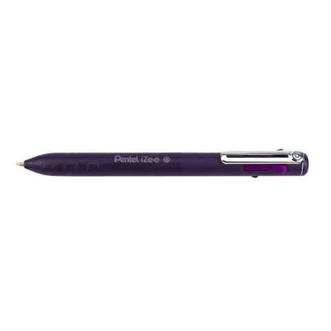 Pentel IZEE 4 COLR BALLPNT ASST PK12 – image 1