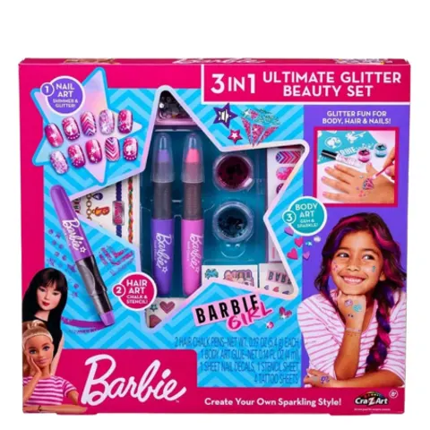 Set di bellezza Barbie 3 in 1 Ultimate Glitter – immagine 1