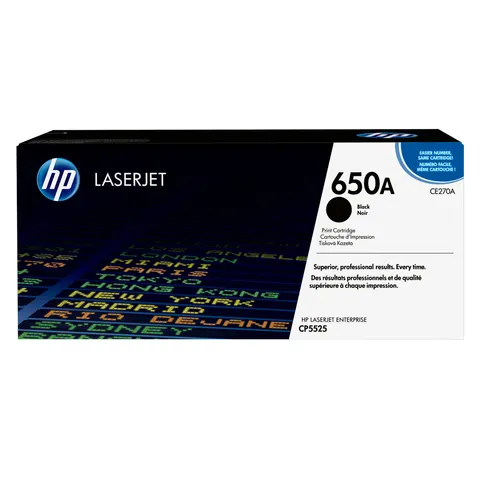 HP 650A (CE270A) - Schwarz - Toner – Bild 1
