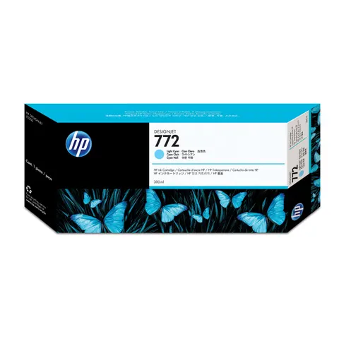 HP 772 Tinte 300ml hell cyan – Bild 1