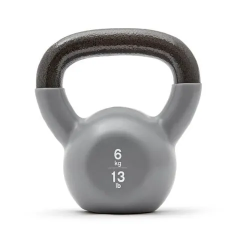 Reebok 6kg Cast Iron Kettlebell – Grey – image 1