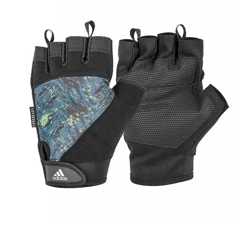 Adidas Half Finger Performance Gloves - S – Blue – image 1