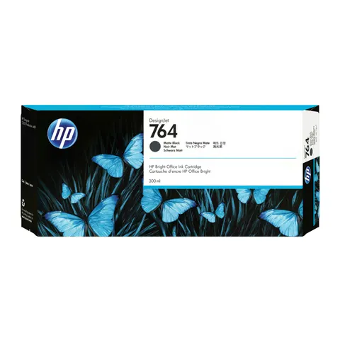Tinte Nr. 764 Mattschwarz, 300 ml - HP Power Partner – Bild 1