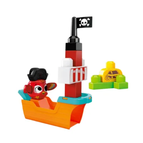 Mega Bloks Peek A Blocks Pirate Ship - 11 pieces – image 1