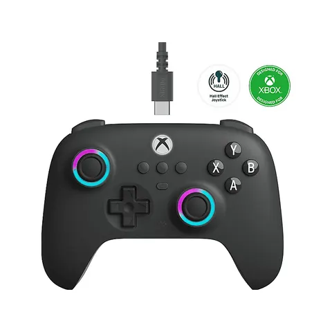 8Bitdo Ultimate C Dark Grey - Bedraad - Geschikt voor Android, PC, Xbox - Force Feedback - Donker grijs – afbeelding 1
