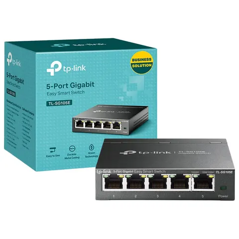 TP-Link TL-SG105E 5 Port Gigabit Easy Smart Switch – image 1