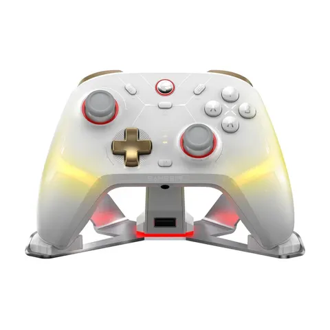 Gamesir Cyclone 2 - Draadloze Controller - Hall Effect - Voor Switch/Switch 2/PC/Android/iOS - Wit - Met oplaadstation – afbeelding 1