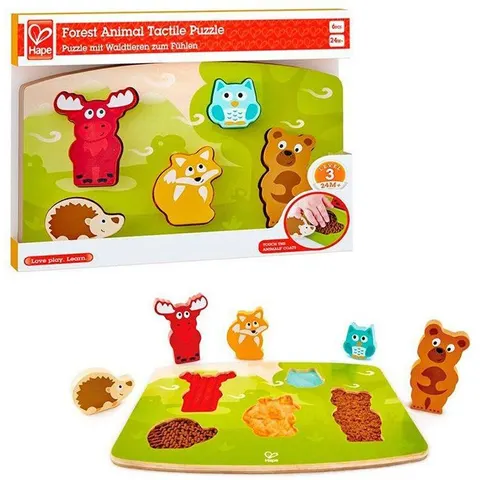 Puzzle Tactile Animaux de la Forêt - Hape – image 1