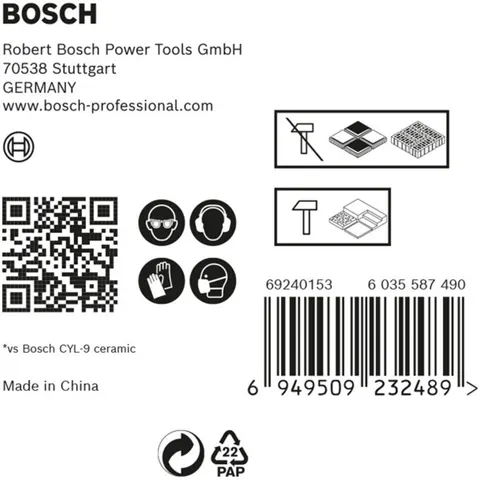 BOSCH Bohrer-Set EXPERT HEX-9 HardCeramic Mixed 5-teilig – Bild 1