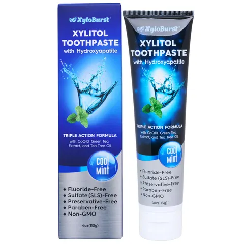 Xyloburst, Toothpaste with Xylitol, Cool Mint, 4 oz (113 g) – image 1