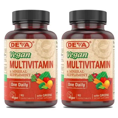 DEVA Vegan Multivitamin & Mineral Supplement Tablets, 90 Tablets – image 1