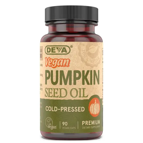 Deva, Vegan Pumpkin Seed Oil, 90 Vegan Caps – image 1