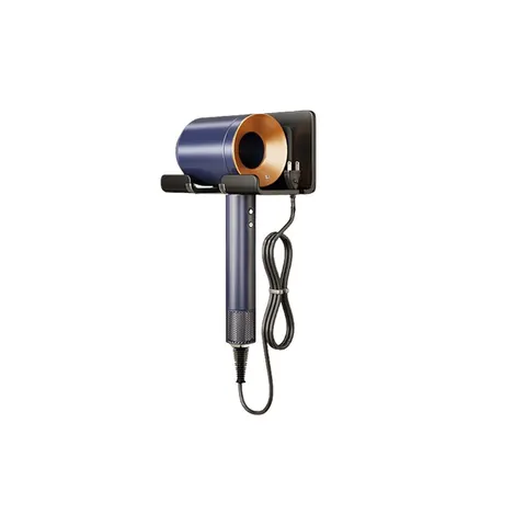 INF Haartrocknerhalter aus Aluminium Schwarz – Bild 1
