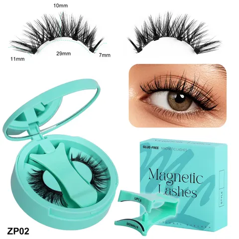 INF Magnetische Wimpern Set - Mintgrüne Integrierte Box Modell 3 – Bild 1