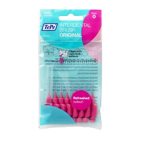 TePe Angle Size 0 interdental brushes 0,4 mm 6 pc – image 1