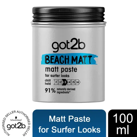 Schwarzkopf Got2b Beach Matt Paste 100ml – image 1