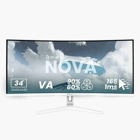 Arozzi TFT Nova 34" VA 165Hz curved weiß – Bild 1