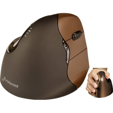 Evoluent Maus VerticalMouse 4 Small Drahtlos bl/brown USB retail – Bild 1