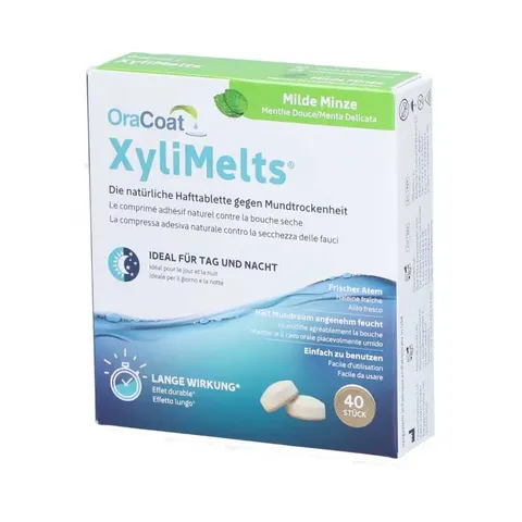 Oracoat Xylimelts Hafttabletten milde Minze – Bild 1