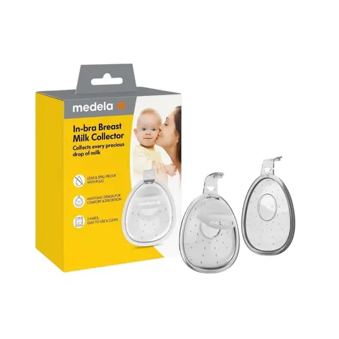 Medela 2er-Pack Milchauffangschale InBra – transparent – Bild 1