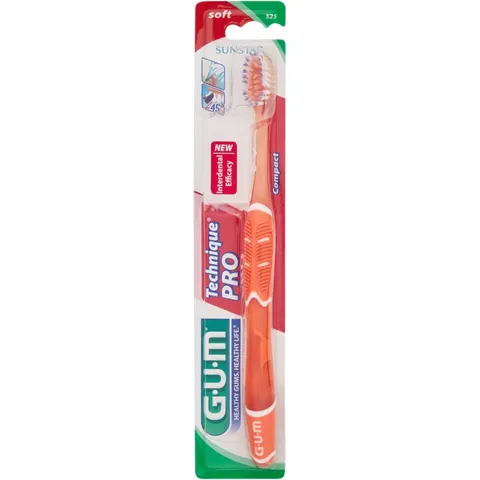GUM Technique Pro Tandenborstel Soft Compact – afbeelding 1